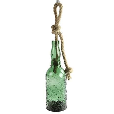 Hanglamp LED Anja fles groen 28x8x8cm