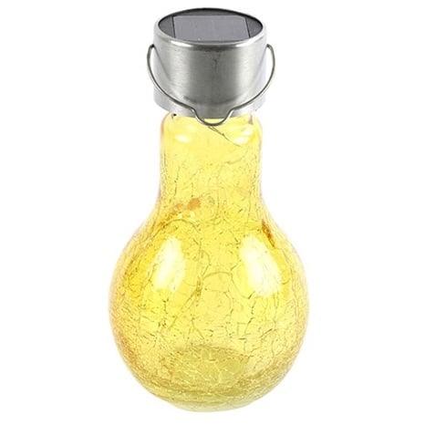 Hanglamp LED-Solar Alicia peer geel 17x9x9cm