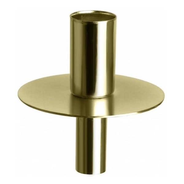 Kaarshouder Wijnfles goud 8x8x9cm