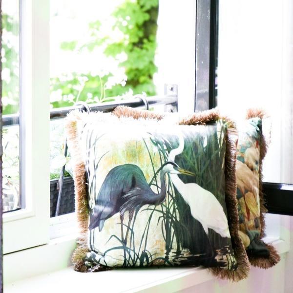 Kussen Blauwe Reiger 45x45cm