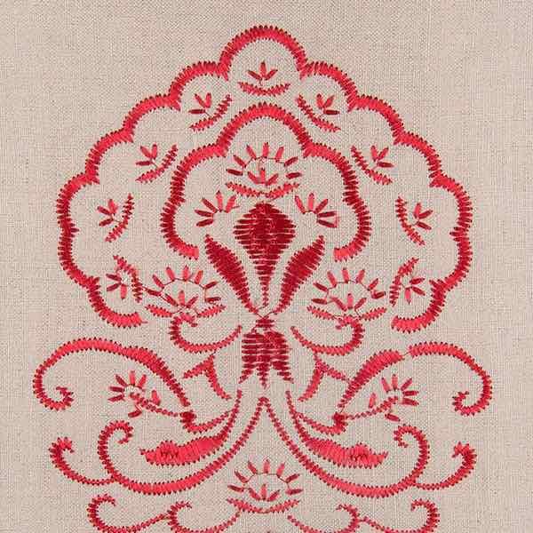Kussen Boho India rouge 40x40cm detail