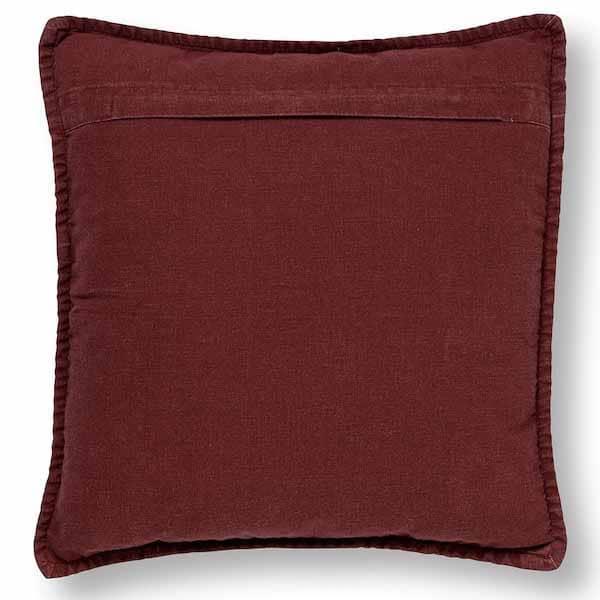 Kussen Bowie merlot 45x45cm achterkant