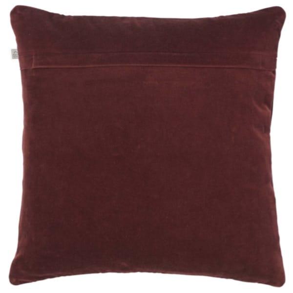 Kussen Bronno bordeaux 45x45cm achterkant