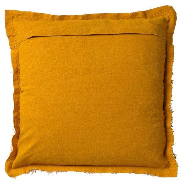 Kussen Burto mosterd 45x45cm achterkant