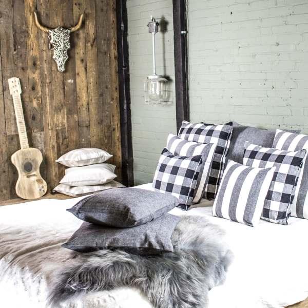 Kussen Chambray zwart