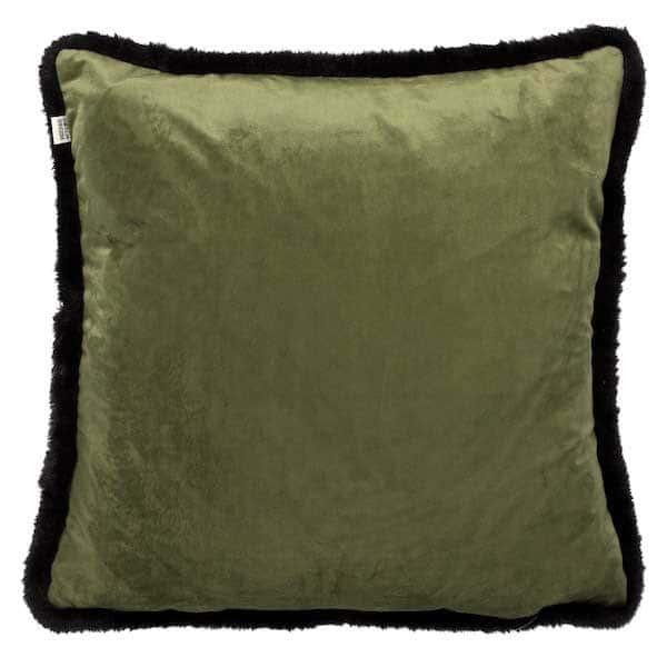 Kussen Cheeta chive 45x45cm achterkant