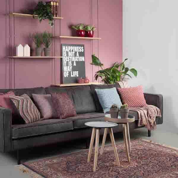 Kussen Cilla mist 45x45cm op de bank
