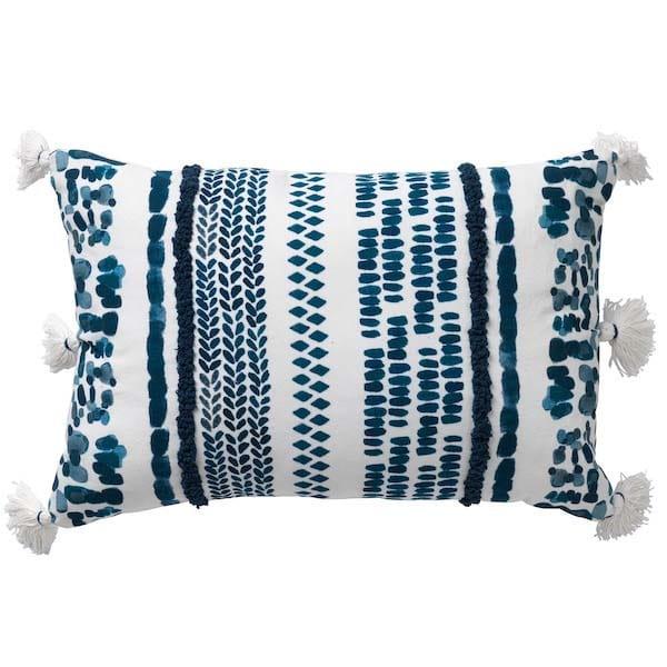 Kussen Cubaan provincial blue 60x40cm