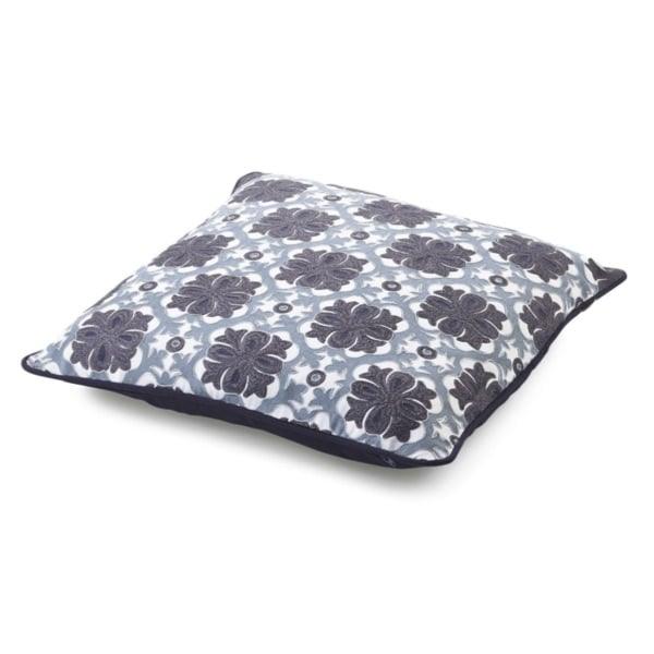 Kussen Dalou donkerblauw 45x45cm zijkant