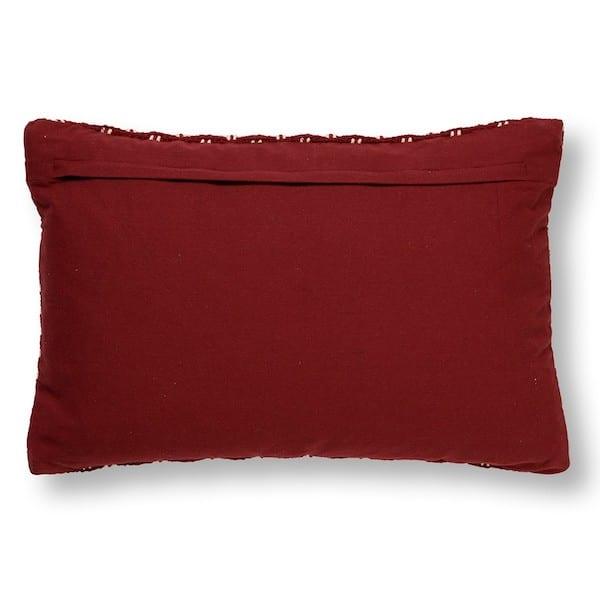 Kussen Dana merlot 60x40cm achterkant