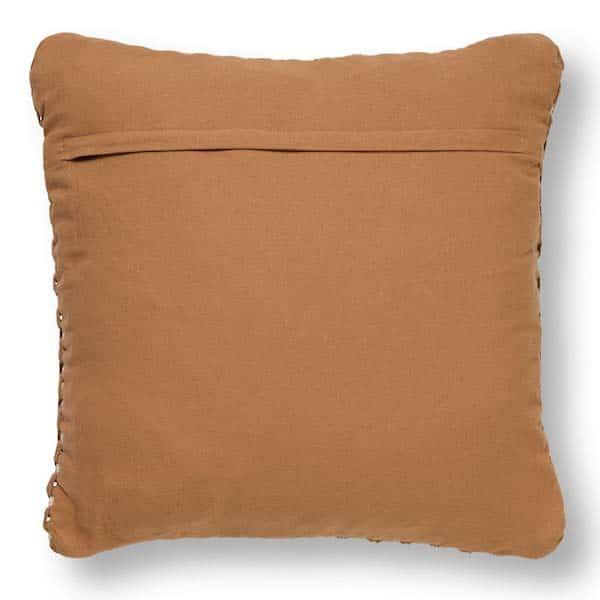 Kussen Denley tobacco brown 45x45cm achterkant