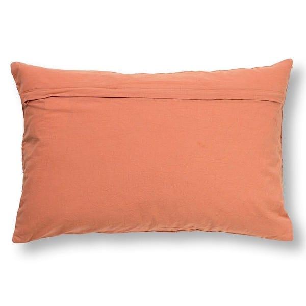 Kussen Evy muted clay 60x40cm achterkant