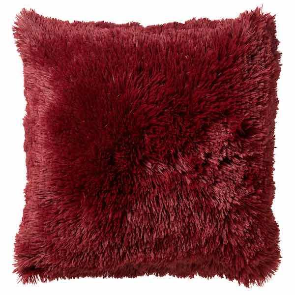 Kussen Fluffy Merlot 45x45cm achterkant