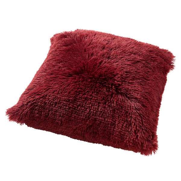 Kussen Fluffy Merlot 45x45cm zijkant
