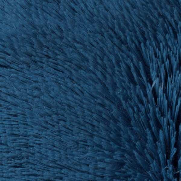 Kussen Fluffy blauw 45x45cm detail