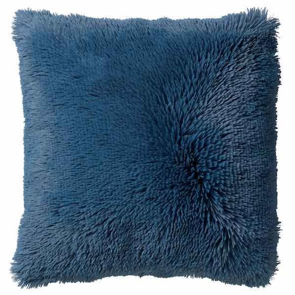 Kussen Fluffy blauw 45x45cm