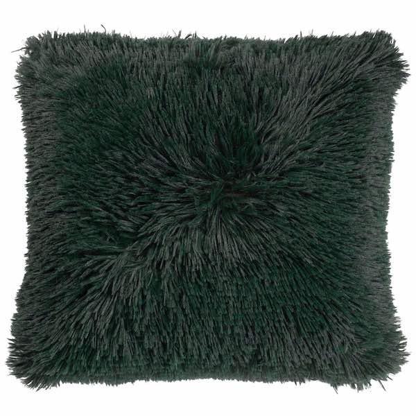 Kussen Fluffy groen 45x45cm achterkant