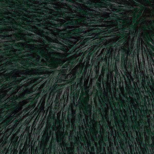 Kussen Fluffy groen 45x45cm detail