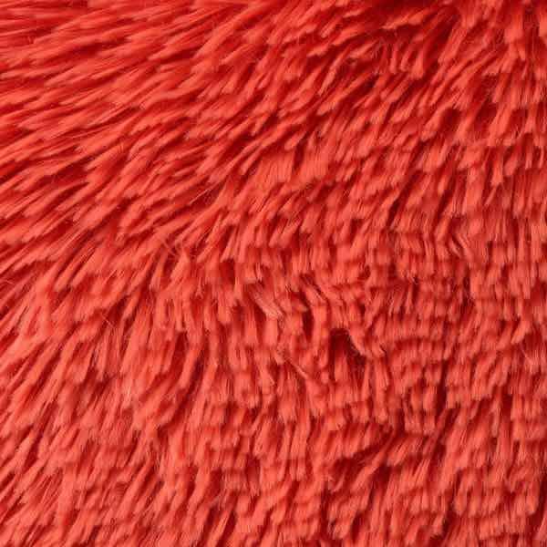 Kussen Fluffy koraal 45x45cm detail