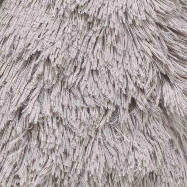 Kussen Fluffy lichtgrijs 45x45cm detail