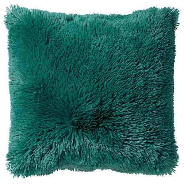 Kussen Fluffy zeegroen 45x45cm