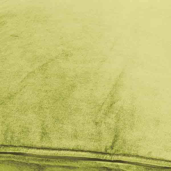 Kussen Fluweel lime 45x45cm detail