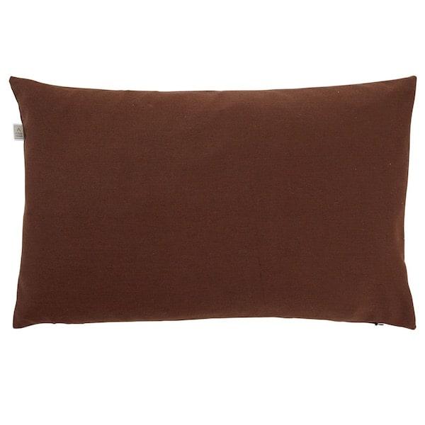 Kussen Fonta bruin 50x30cm achterkant