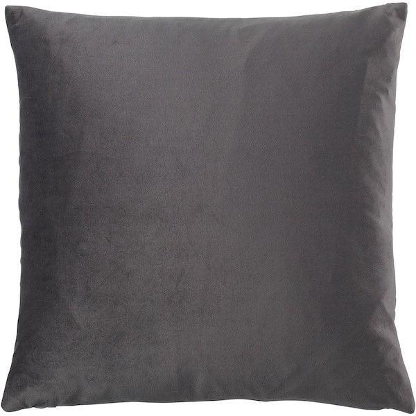 Kussen Joan donkergrijs 45x45cm achterkant