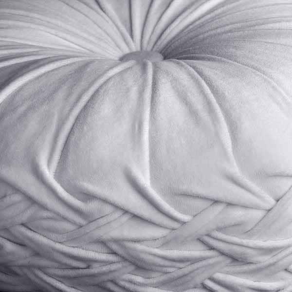 Kussen Kaja micro chip rond 40x40cm detail