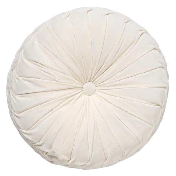 Kussen Kaja snow white rond 40x40cm