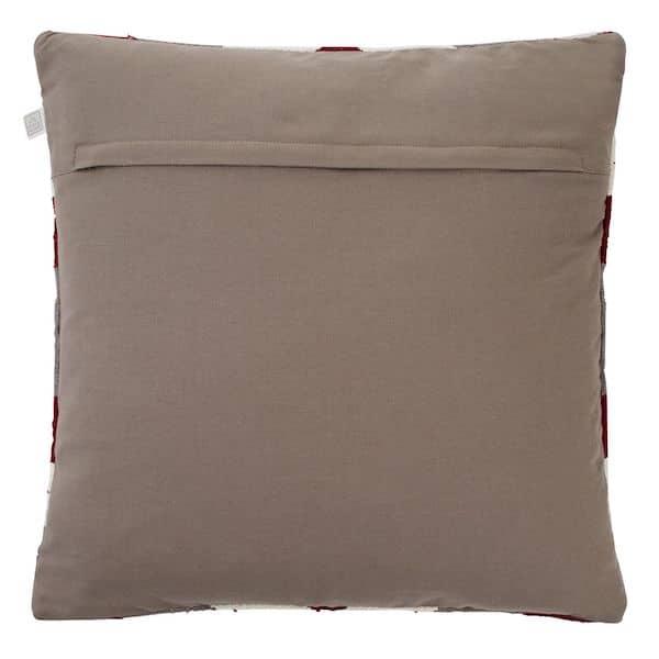 Kussen Keelia middengrijs 45x45cm achterkant