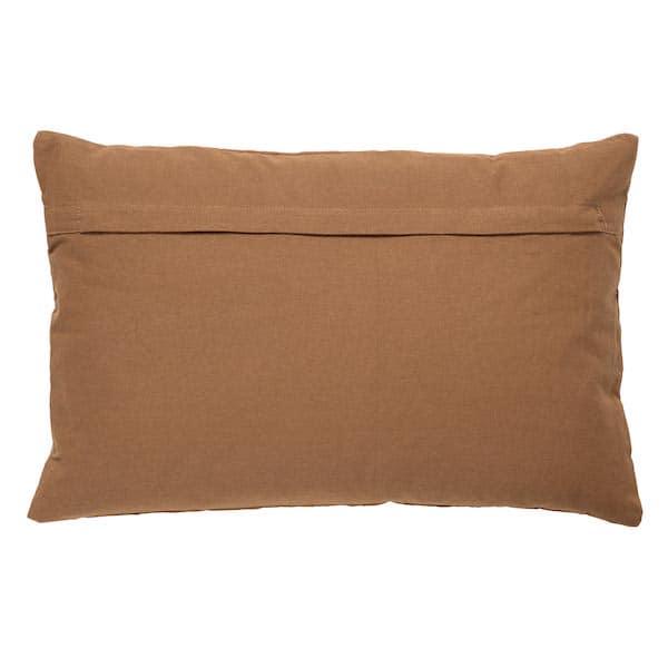 Kussen Lenny tobacco brown 45x45cm achterkant