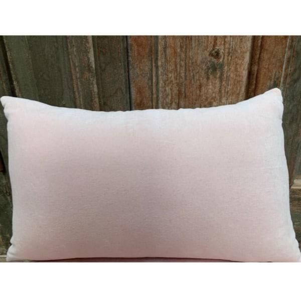 Kussen Lotus Pastelroze goud 50x30cm achterkant