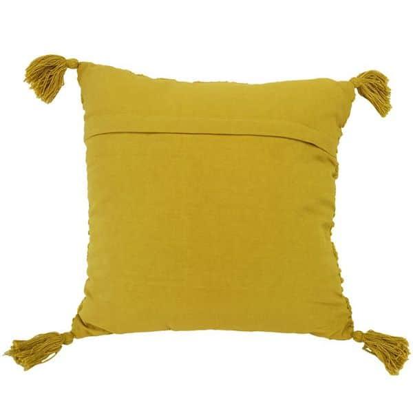 Kussen Marbella ocre 45x45cm achterkant