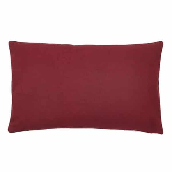 Kussen Mars rood 50x30cm achterkant
