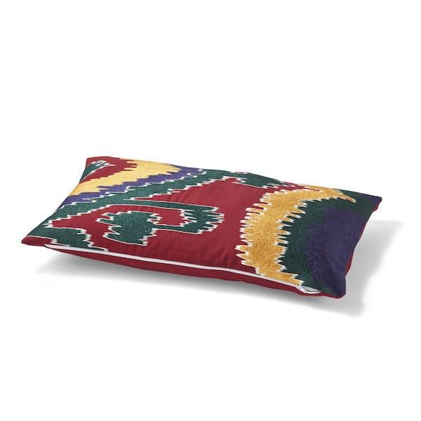 Kussen Mars rood 50x30cm zijkant