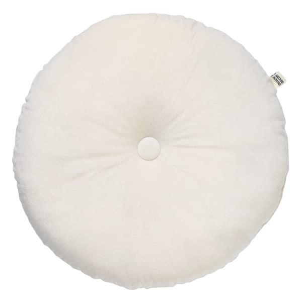 Kussen Olly snow white rond 40x40cm