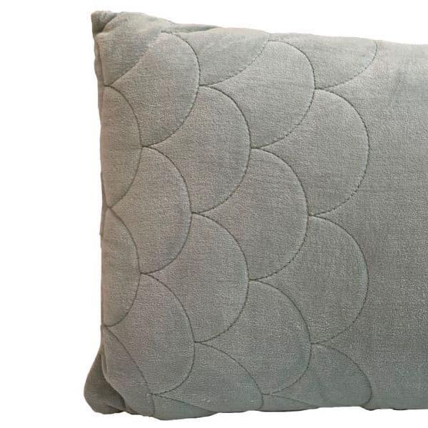 Kussen Pale Fluweel aqua 60x40cm bogen