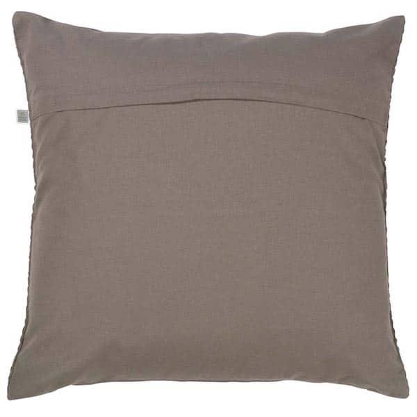 Kussen Rissla taupe 50x50cm achterkant