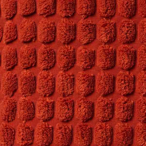 Kussen Rome rood 45x45cm detail