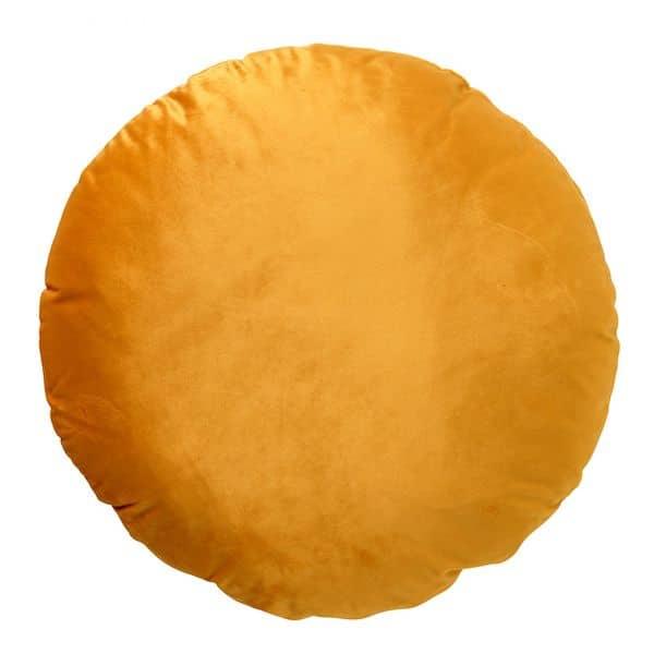 Kussen Rosie rond golden glow 45x45cm achterkant