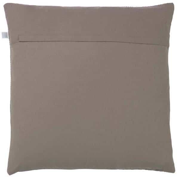 Kussen Sara taupe 45x45cm achterkant