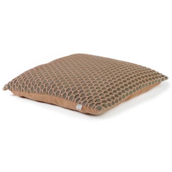 Kussen Specan camel 45x45cm zijkant