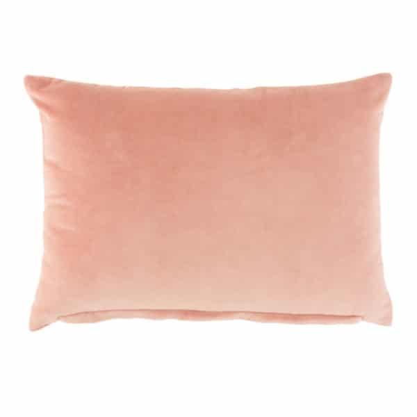 Kussen Spiegel Stip roze-zilver 60x40cm achterkant