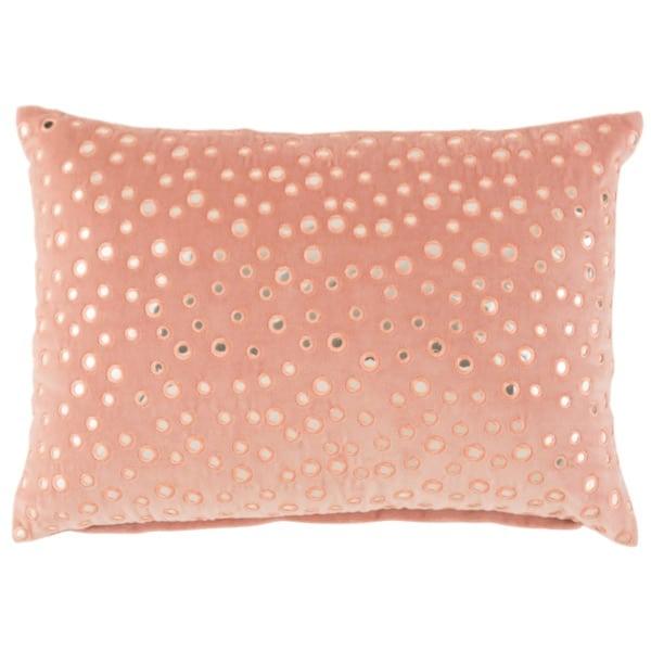 Kussen Spiegel Stip roze-zilver 60x40cm