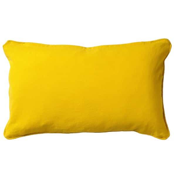 Kussen Stripes lemon 50x30cm achterkant
