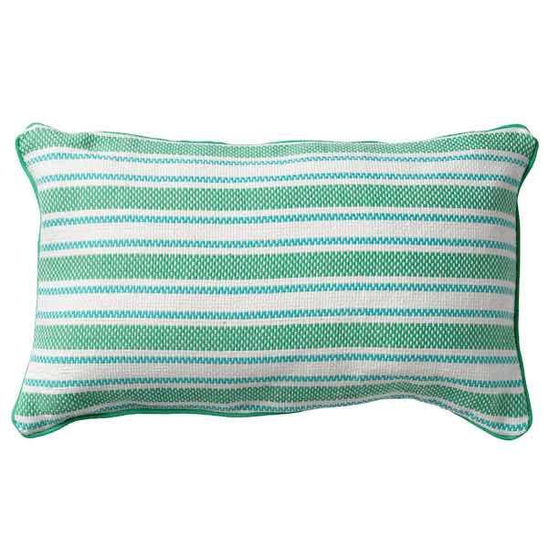 Kussen Stripes lichtgroen 50x30cm