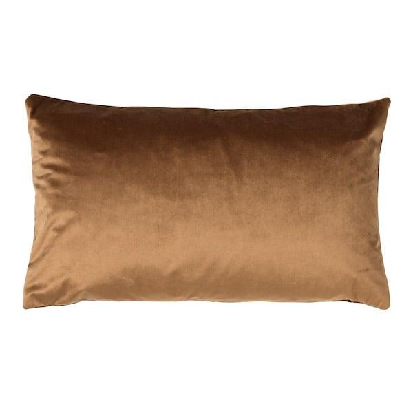 Kussen Sula tobacco brown 50x30cm achterkant