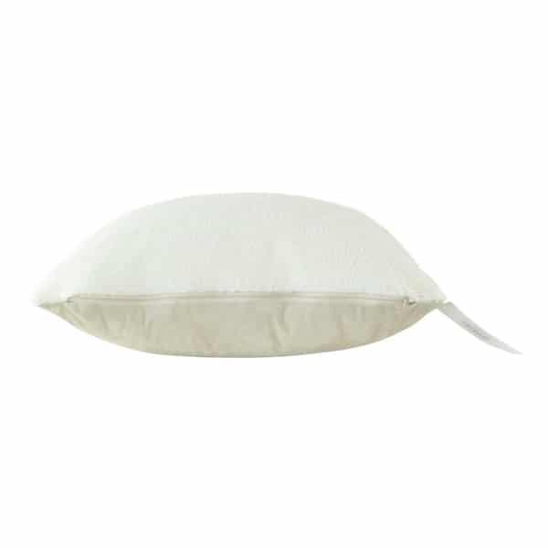 Kussen Teddy beige 45x45cm zijkant