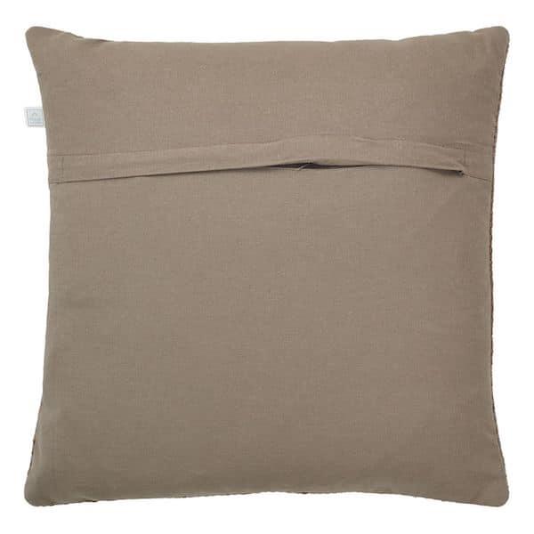 Kussen Tolowa taupe 45x45cm achterkant